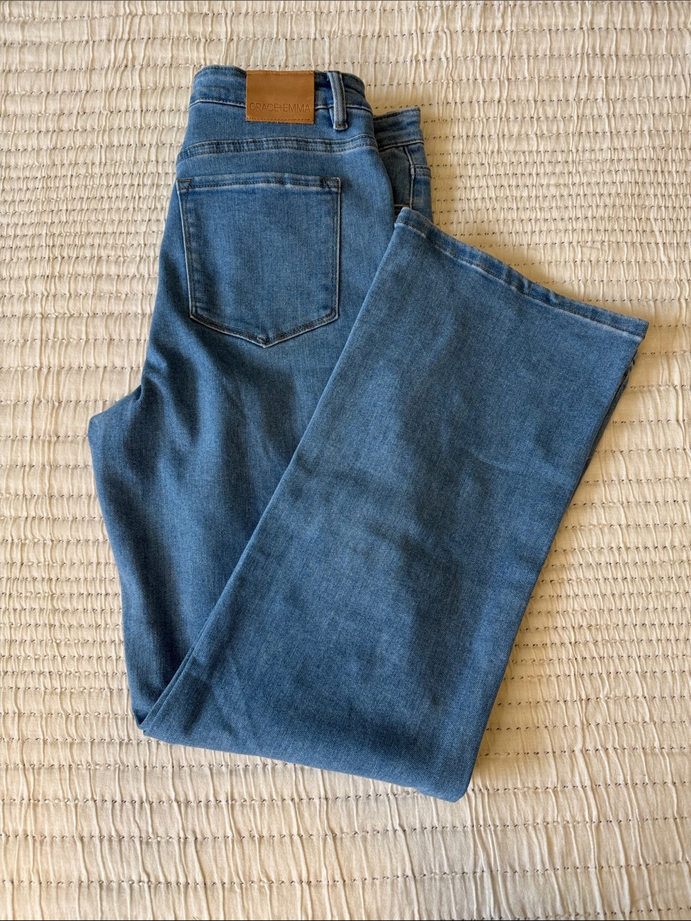 Grace & Emma Women's Indigo Straight-Leg Jeans
